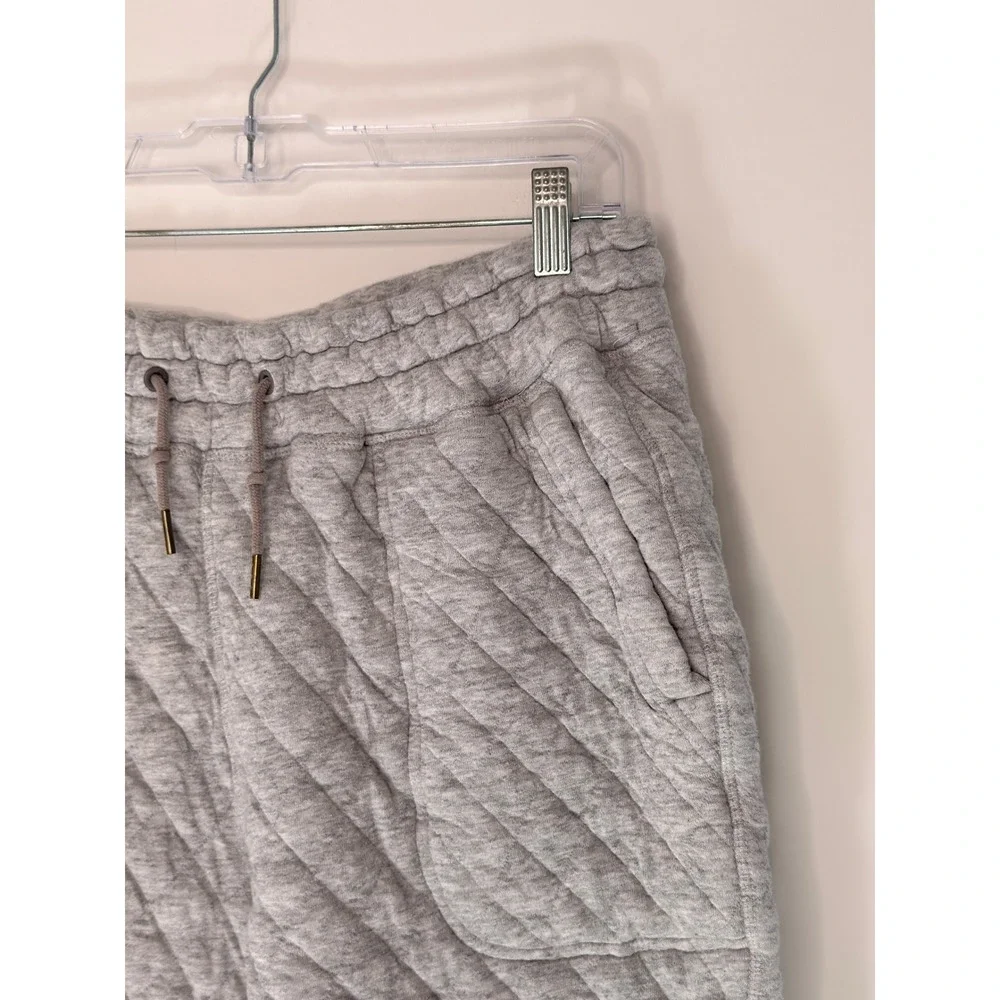 J. Crew Quilted Jogger Sweatpants Heather Gray Men's Casual Basic Medium - Picture 7 of 13